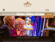 Tablet Screenshot of casinodelsol.com